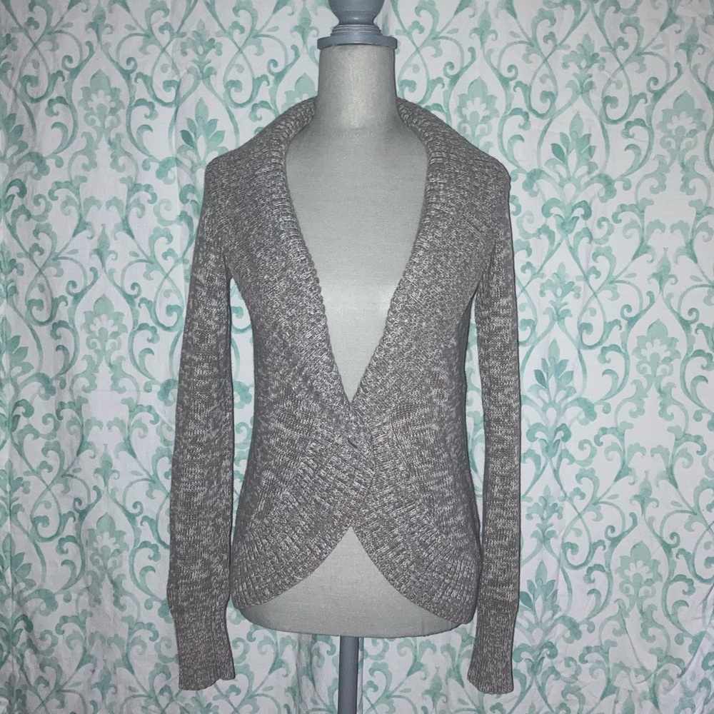Roxy S Gray Cardigan Sweater
